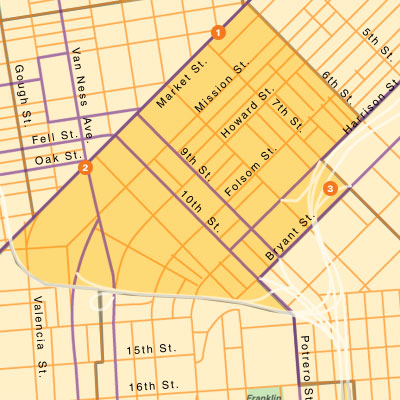 South of Market Map